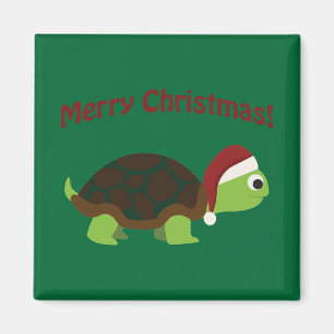 Frohe Weihnachten! Turtle Magnet