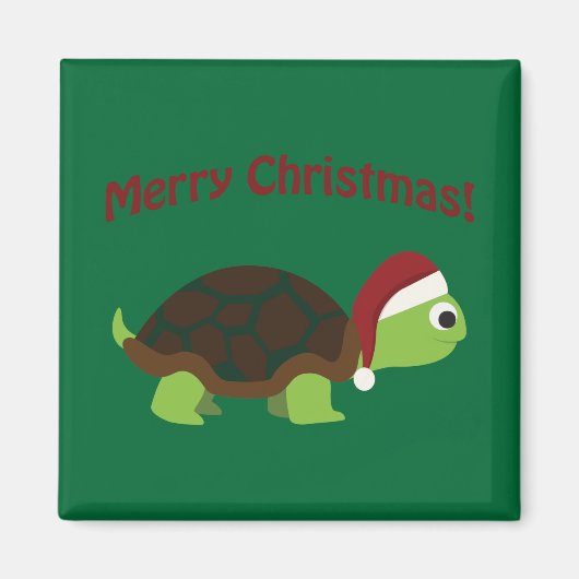 Frohe Weihnachten! Turtle Magnet (Vorne)