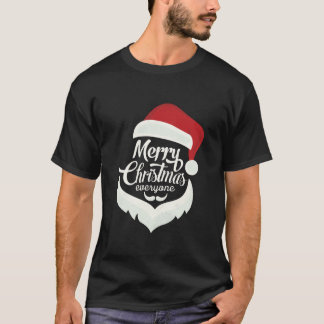 Frohe Weihnachten Typografie Black Men's T-Shirt