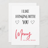 Frohe Weihnachten | Typografie I Like You Boyfrien (Vorne/Hinten)