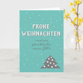 Frohe Weihnachten Typografie Weihnachtsbaum Karte (Gelbe Blume)