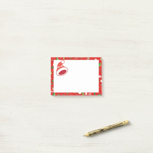 Frohe Weihnachten u. guten Rutsch ins Neue Jahr! Post-it Klebezettel (Auf Schreibtisch)