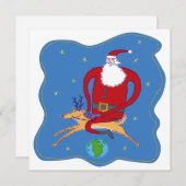 Frohe Weihnachten über der Weihnachtskarte der Wel (Vorne/Hinten)