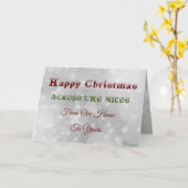 Frohe Weihnachten über die Meilen hinweg Karte (Gelbe Blume)