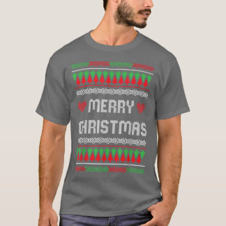 Frohe Weihnachten Ugly Familie Pajamas Sweater Ges T-Shirt