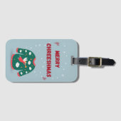 Frohe Weihnachten Ugly Sweater Angel Gepäckanhänger (Vorderseite (Horizontal))