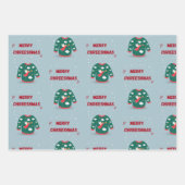 Frohe Weihnachten Ugly Sweater Angel Geschenkpapier Set (Vorderseite 3)