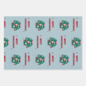 Frohe Weihnachten Ugly Sweater Angel Geschenkpapier Set (Vorderseite 2)