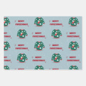 Frohe Weihnachten Ugly Sweater Angel Geschenkpapier Set (Vorderseite)