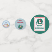 Frohe Weihnachten Ugly Sweater Angel Konfetti (Vorderseiten)