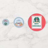 Frohe Weihnachten Ugly Sweater Angel Konfetti (Rückseiten)