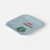 Frohe Weihnachten Ugly Sweater Angel Pappteller (Gewinkelt)