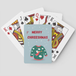 Frohe Weihnachten Ugly Sweater Angel Spielkarten
