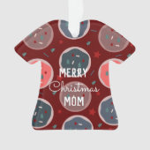 Frohe Weihnachten Ugly Sweater Cookies Name Ornament (Vorderseite)