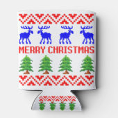 Frohe Weihnachten Ugly Sweater Dosenkühler (Rückseite)