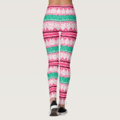 Frohe Weihnachten & Ugly Sweater Wünsche Leggings (Rückseite)
