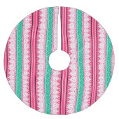 Frohe Weihnachten & Ugly Sweater Wünsche Polyester Weihnachtsbaumdecke (Vorderseite)