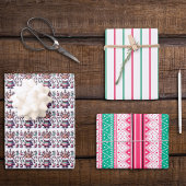 Frohe Weihnachten & Ugly Sweater wünscht Rentier Geschenkpapier Set