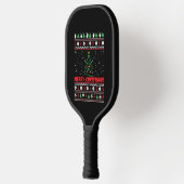 Frohe Weihnachten Ugly Weihnachtskraut Pickleball Schläger (Links)