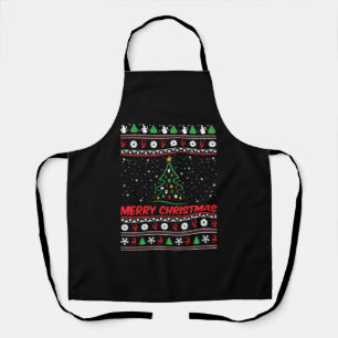 Frohe Weihnachten Ugly Weihnachtskraut Schürze