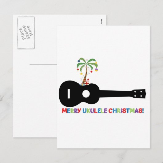 Frohe Weihnachten Ukulele (Vorne/Hinten)