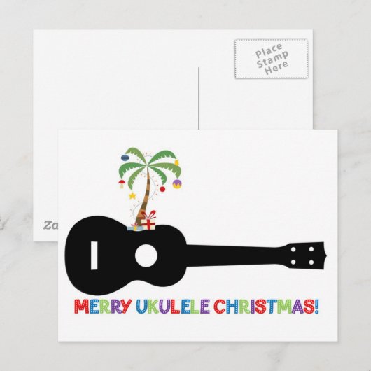 Frohe Weihnachten Ukulele (Vorne/Hinten)