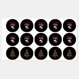 Frohe Weihnachten Ukulele Instrument Weihnachtsbau Etiketten