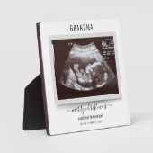 Frohe Weihnachten Ultrasound Foto Schwangerschaft Fotoplatte (Vorderseite)