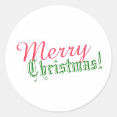 Frohe Weihnachten! Umschlag Aufkleber (Vorderseite)