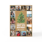 Frohe Weihnachten und 36. Glück Geburtstag Gold