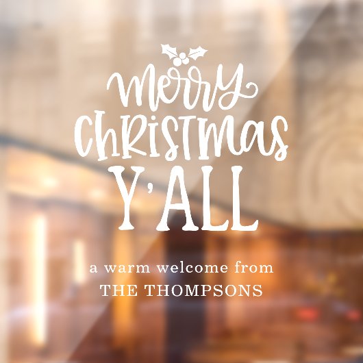 Frohe Weihnachten und alle Künstlerischen weißen S Fensteraufkleber (Blatt 2)