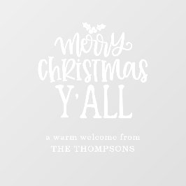 Frohe Weihnachten und alle Künstlerischen weißen S Fensteraufkleber