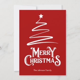 Frohe Weihnachten und drei rote Weihnachtskarte