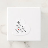 Frohe Weihnachten und ein glücklicher Neujahr einf Geschenkanhänger (Beispiel)