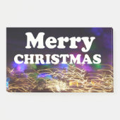 Frohe Weihnachten und ein glücklicher Neujahrsgruß Post-it Klebezettel (Vorderseite)