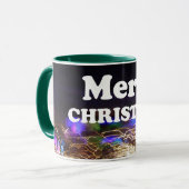 Frohe Weihnachten und ein glücklicher Neujahrsgruß Tasse (Vorderseite Links)