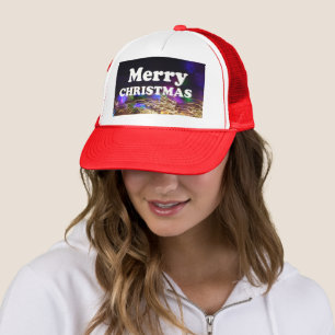 Frohe Weihnachten und ein glücklicher Neujahrsgruß Truckerkappe