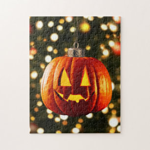 Frohe Weihnachten und ein glückliches Halloween Puzzle