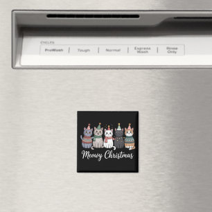 Frohe Weihnachten und ein glückliches Katzenjahr K Magnet