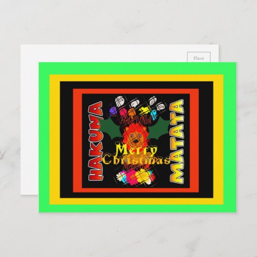 Frohe Weihnachten und ein glückliches neues Jahr (Vorne/Hinten)