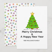 Frohe Weihnachten und ein glückliches neues Jahr (Vorne/Hinten)