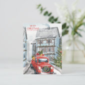 Frohe Weihnachten und ein glückliches neues Jahr (Stehend Vorderseite)