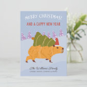 "Frohe Weihnachten und ein glückliches neues Jahr" (Stehend Vorderseite)