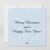 Frohe Weihnachten und ein glückliches neues Jahr! (Rückseite)