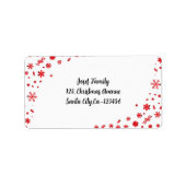 Frohe Weihnachten und ein glückliches neues Jahr! Adressaufkleber (Vorne)