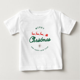 Frohe Weihnachten und ein glückliches neues Jahr Baby T-shirt
