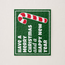 Frohe Weihnachten und ein glückliches neues Jahr C Puzzle