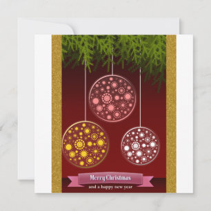 FROHE WEIHNACHTEN UND EIN GLÜCKLICHES NEUES JAHR EINLADUNG