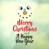 Frohe Weihnachten und ein glückliches neues Jahr Fensteraufkleber (Blatt 3)