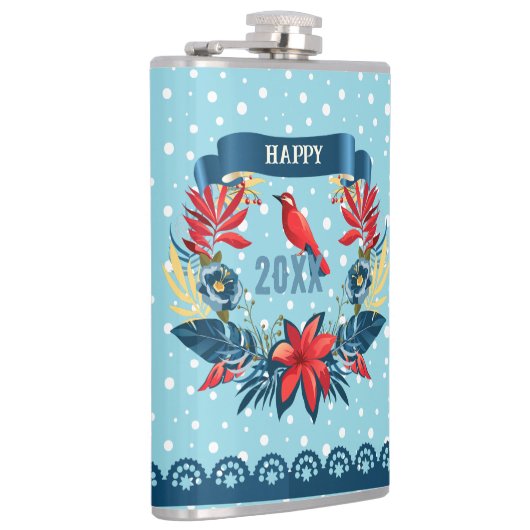 Frohe Weihnachten und ein glückliches neues Jahr! Flachmann (Rechts)